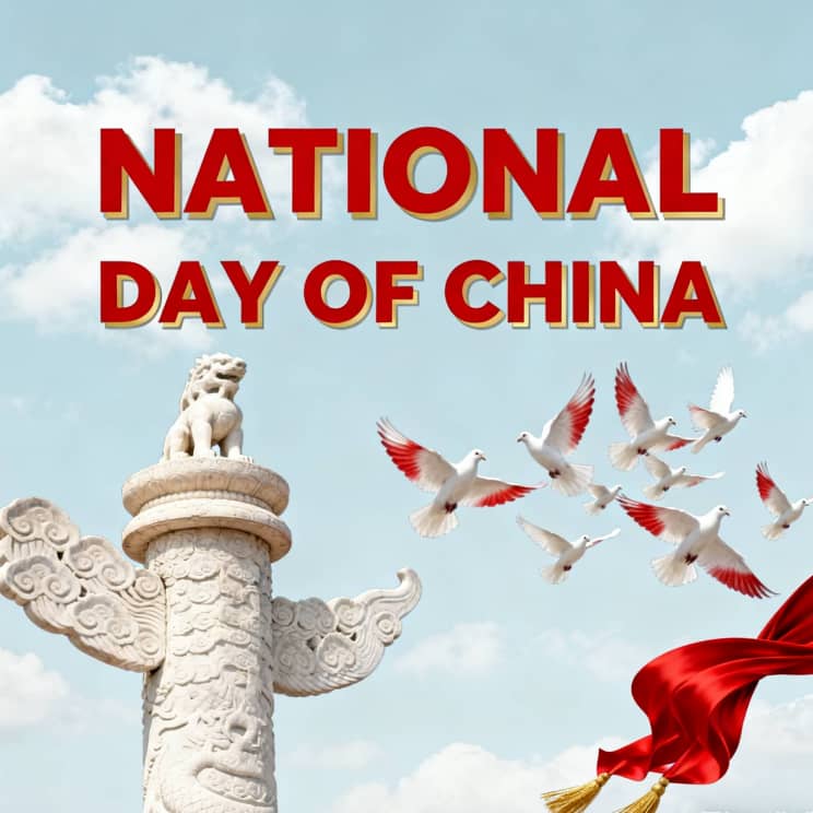 Feiertage zum chinesischen Nationalfeiertag